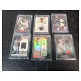 Six Baseball jersey Cards