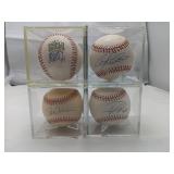 Four Signed Baseballs