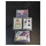 4 Baseball Bat Relic Cards