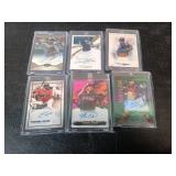 Six Signed Baseball Cards