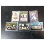 Six Jersey Baseball Cards