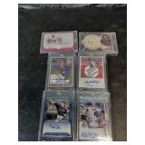 6 Autographed Baseball Cards