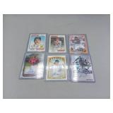6 Autographed Baseball Cards