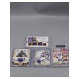 3 Jersey and 1 Autographed Cards