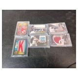 Six Baseball Patch Cards