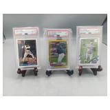 3 PSA-Graded Baseball Cards