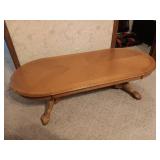 Oak Coffee Table With Claw Feet