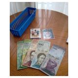 Venezuelan Banknotes and Baseball Cards