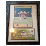 Framed MLB Braves Opening Day Display