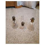 Three Mini Oil Lamps