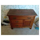 Wooden table With Drawers and Cabinet