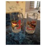 Budweiser Glass Beer Mugs