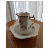 Arthur Wood Memory Rose Pitcher and Bowl