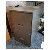 Two-Drawer Metal Filing Cabinet