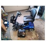 Blue Mobility Scooter Without Charger