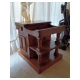 Wooden Side Table With Storage