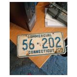 1959 Connecticut Commercial License Plate