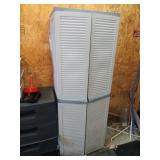Gray Plastic Storage Cabinet