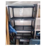 Black Plastic Storage Shelf