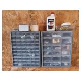 Two Plastic Hardware Organizers