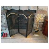 Fireplace Screen and Tool Set