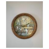 Wall Clock with Wildlife Design