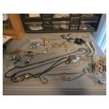 Jewelry Lot with Chains and Charms