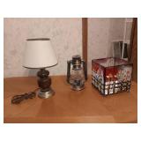 Decorative Lamp, Lantern, and Glass candle Holder