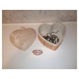 Heart-Shaped Box and Jewelry Set