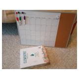 Dry-Erase Board With Cork Section