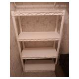 White Plastic Shelving Unit