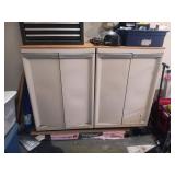Two Double-Door Storage Cabinets