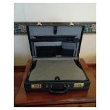 Black Leather Briefcase With Locks