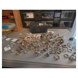 Large Assorted Lot of Costume Rings