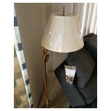 Floor Lamp with White Shade