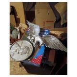 Aluminum Eagle and Lincoln Plaque