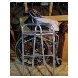 Folding Wheelchair and Walker