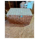 Wood Storage Chest With Contents