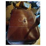 Brown Leather Luggage Set
