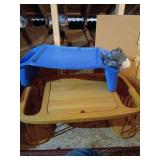 Wood and Plastic Portable Tables