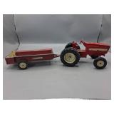Ertl Red Tractor and Trailer Set