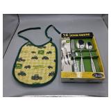 John Deere Flatware Set and Bib