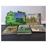 John Deere Books and Blanket Set