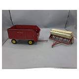 Ertl New Holland Trailer and a Seeder