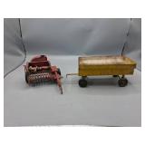 Vintage Tin Farm Toys Hay Baler