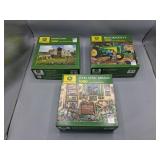 3 John Deere 1000-Piece Puzzles