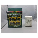 John Deere Ornaments Set and Shelf Sitter