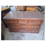 Wooden Dresser with Granite Top