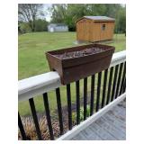 Rustic plasticï¿½ Railing Planter Box