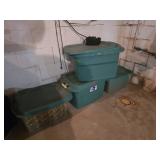 Empty Storage Totes